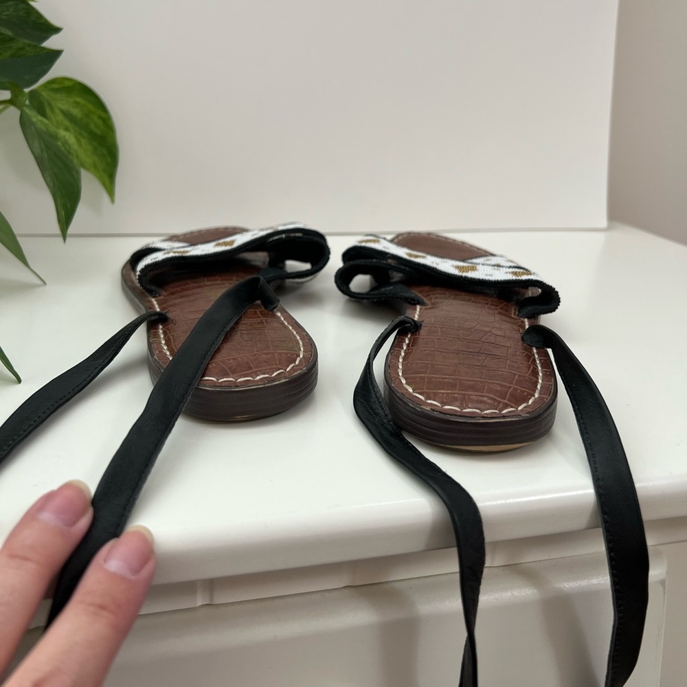 Sam Edelman Gladiator Beadwork Luisa Sandals, Size 9.5 - Picture 9 of 16